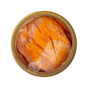 Tuna Fillet in Oil with Chili / Round Can with Transparent Lid 180g Tuna Fillet in Oil with Chili / Round Can with Transparent Lid 180g